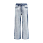 Diesel Blue Cotton Bootcut Jeans Diesel