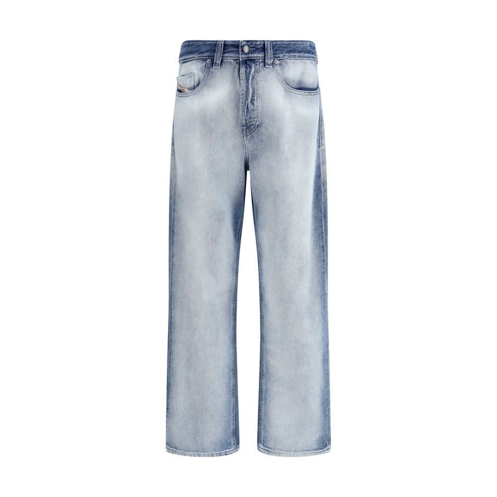 Diesel Blue Cotton Bootcut Jeans Diesel