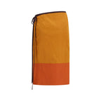 Saint Laurent Orange Nylon Midi Skirt Saint Laurent