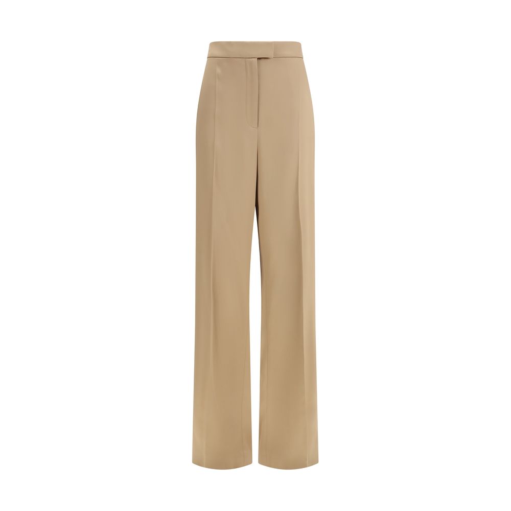 Valentino Beige Silk Dress Pants Valentino