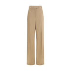 Valentino Beige Silk Dress Pants Valentino