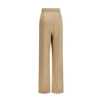 Valentino Beige Silk Dress Pants Valentino