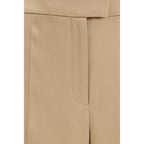 Valentino Beige Silk Dress Pants Valentino