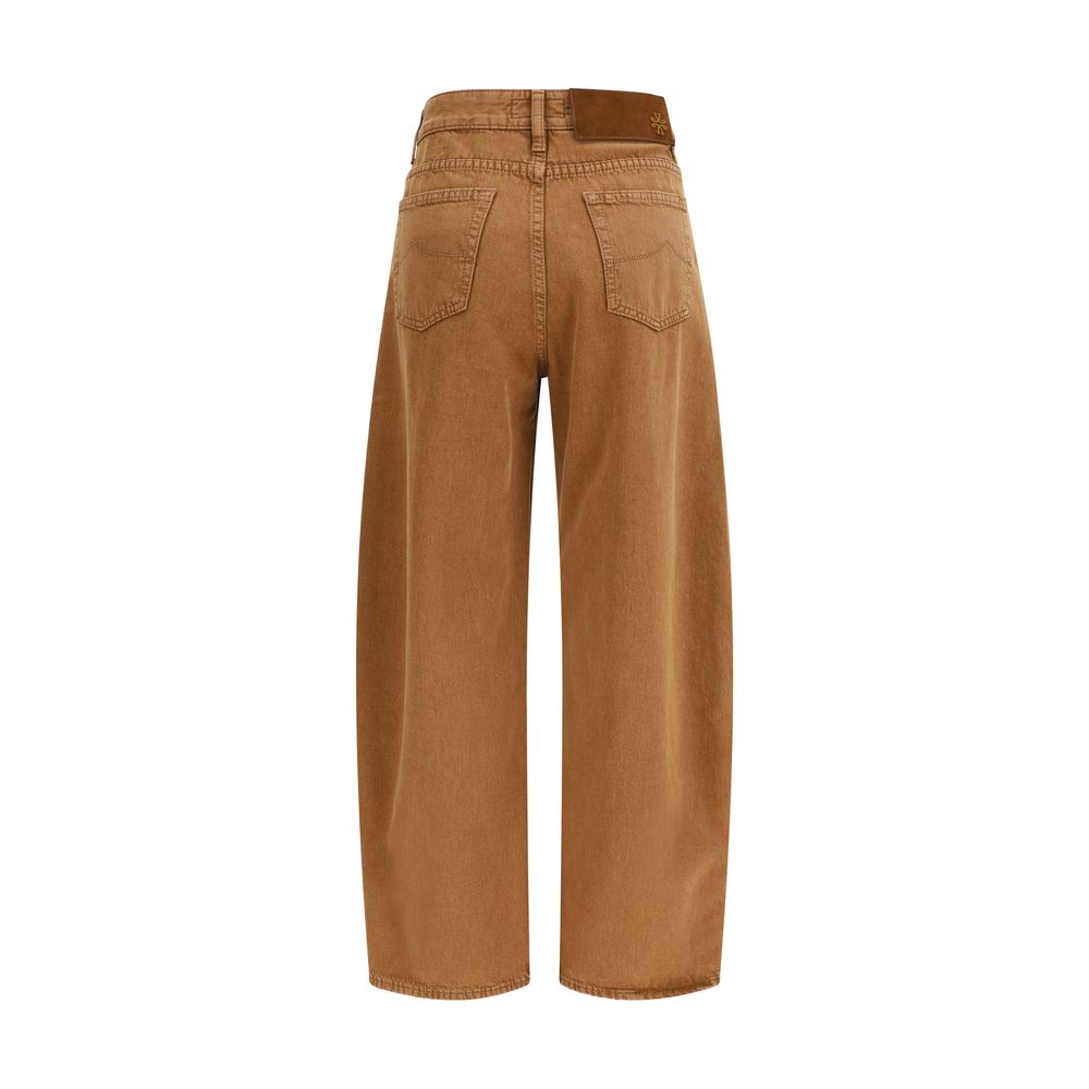 Jacob Cohen Brown Cotton Relaxed Fit Jeans Jacob Cohen