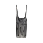 Prada Black Polyester Midi Skirt Prada