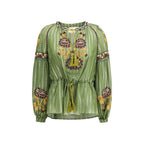Valentino Bicolor Silk Pattern Shirt Valentino