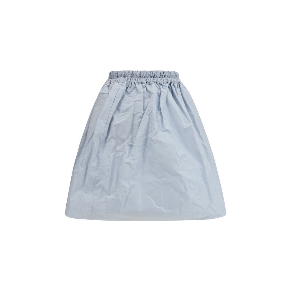 Prada Blue Silk Long Skirt Prada