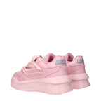 Versace Pink Leather Chunky Sneakers Versace