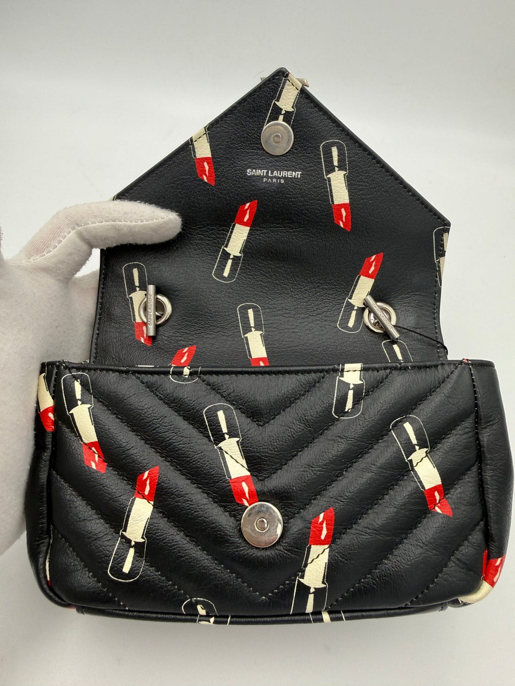 Saint Laurent SAINT LAURENT MINI COLLEGE Lip Stick Handbag Saint Laurent