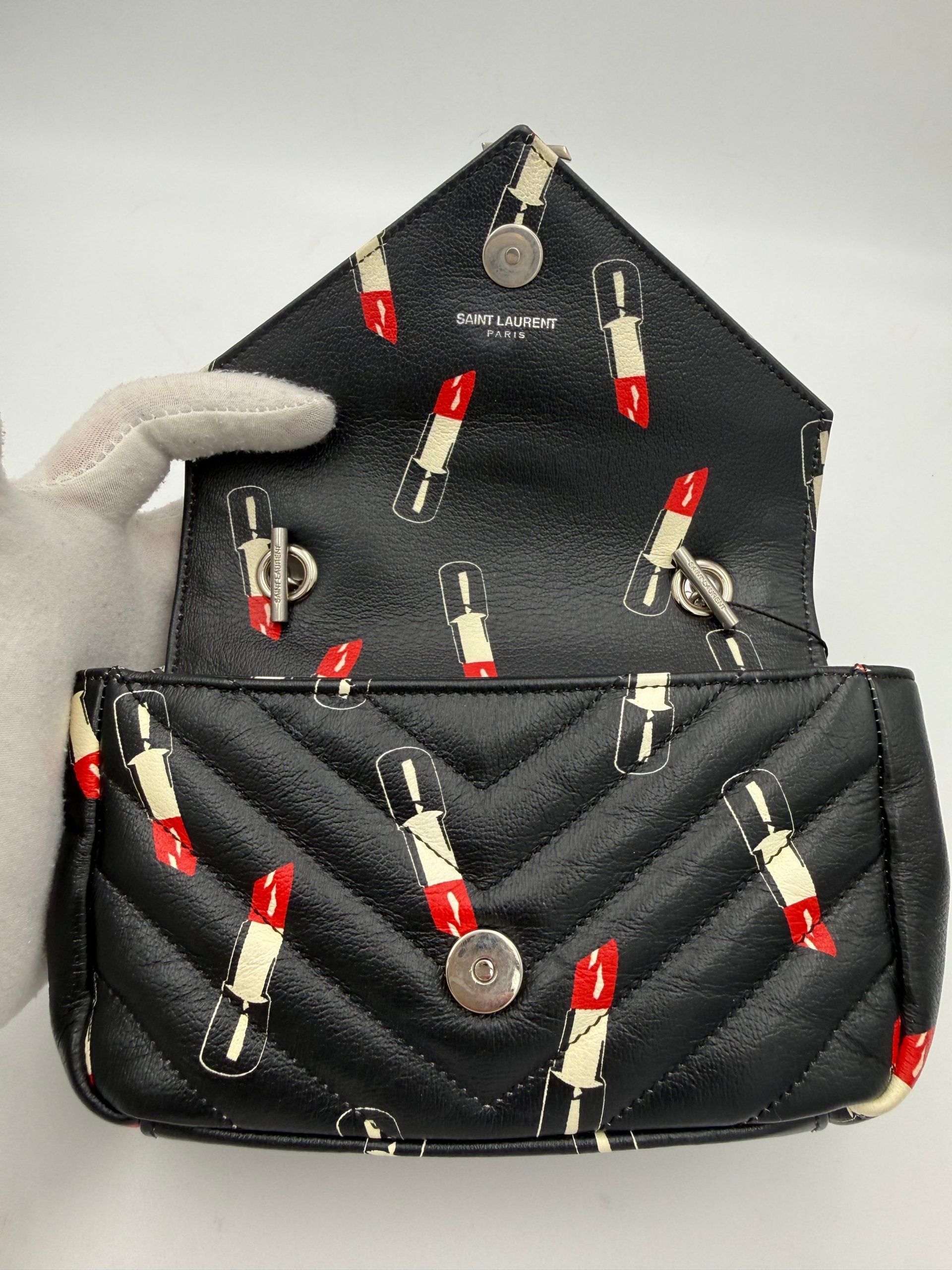 Saint Laurent SAINT LAURENT MINI COLLEGE Lip Stick Handbag Saint Laurent