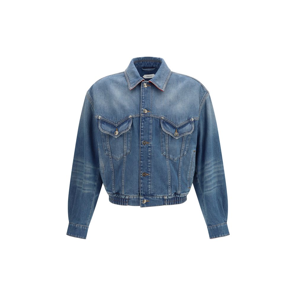 Versace Blue Cotton Clothing Versace