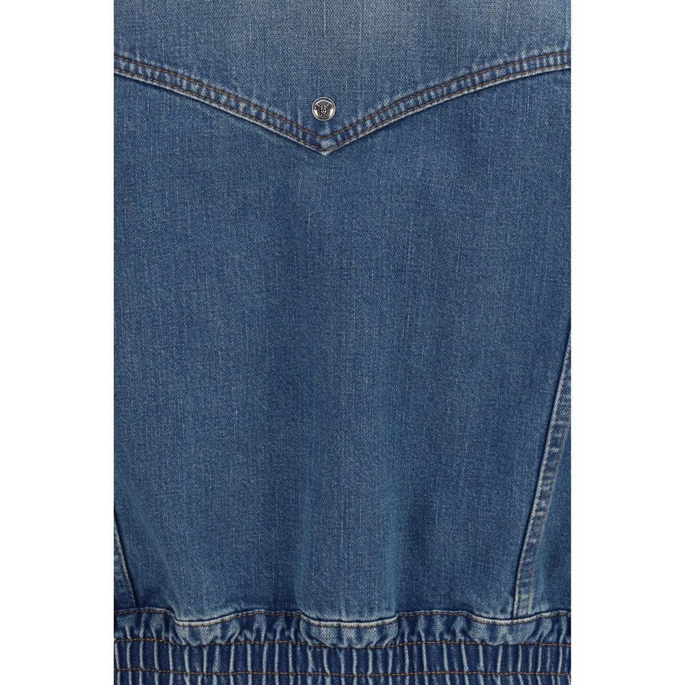 Versace Blue Cotton Clothing Versace