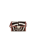 Valentino Garavani Multicolor Calf Leather Bos Taurus Shoulder Bag Valentino Garavani