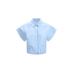 Jacob Cohen Blue Viscose Shortsleeve Shirt Jacob Cohen