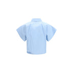 Jacob Cohen Blue Viscose Shortsleeve Shirt Jacob Cohen