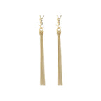 Saint Laurent Gold Brass Earrings Saint Laurent