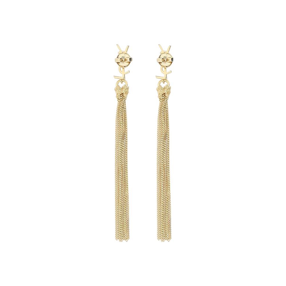 Saint Laurent Gold Brass Earrings Saint Laurent