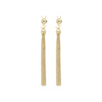 Saint Laurent Gold Brass Earrings Saint Laurent