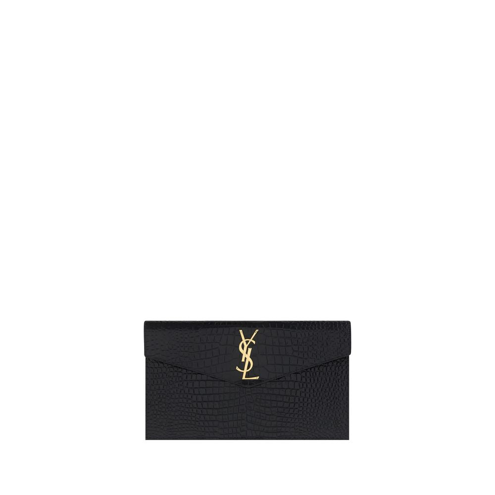 Saint Laurent Black Calf Leather Bos Taurus Accessories Saint Laurent