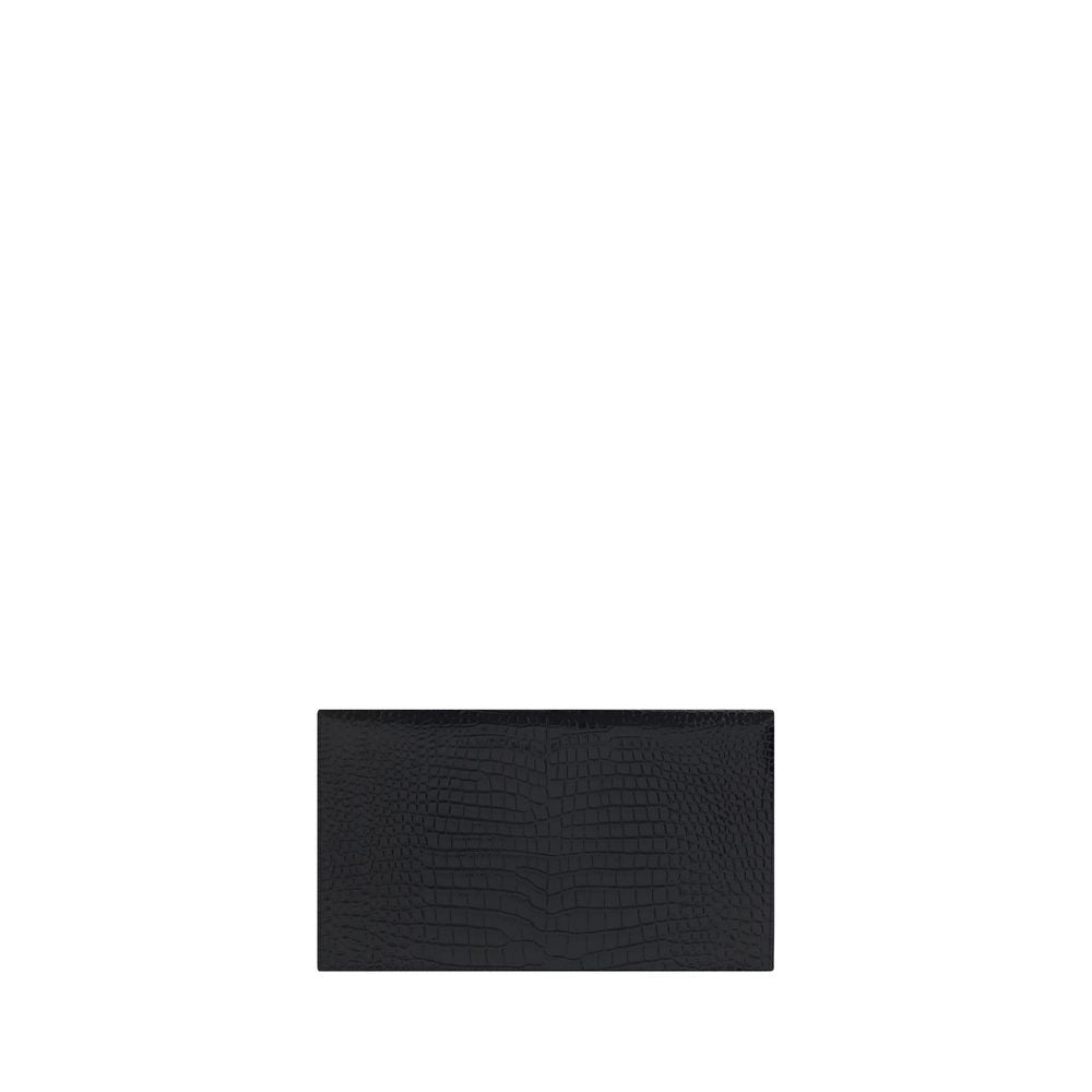 Saint Laurent Black Calf Leather Bos Taurus Accessories Saint Laurent
