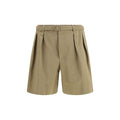 Saint Laurent Beige Cotton Bermuda Shorts Saint Laurent