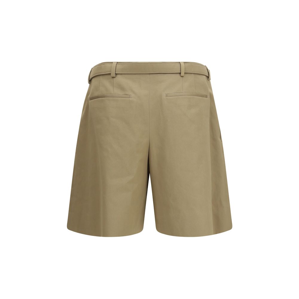 Saint Laurent Beige Cotton Bermuda Shorts Saint Laurent