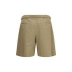 Saint Laurent Beige Cotton Bermuda Shorts Saint Laurent