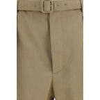 Saint Laurent Beige Cotton Bermuda Shorts Saint Laurent