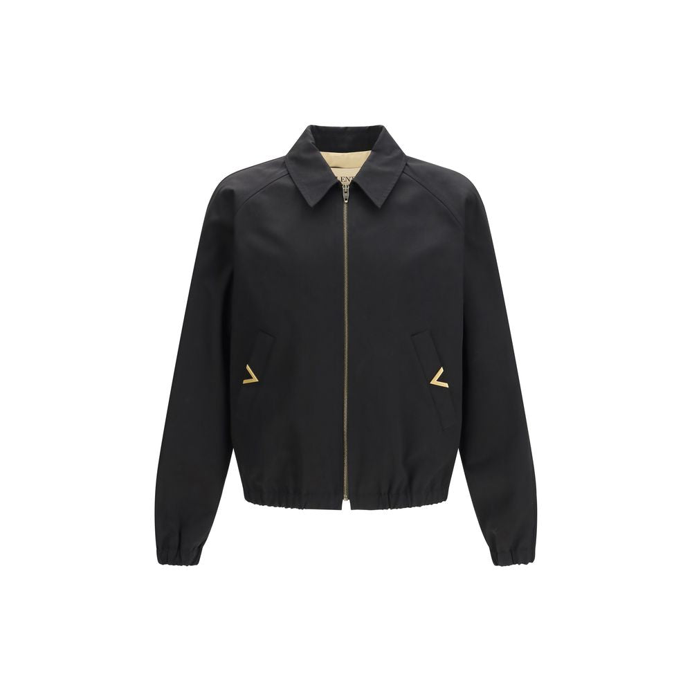 Valentino Black Cotton Bomber Valentino