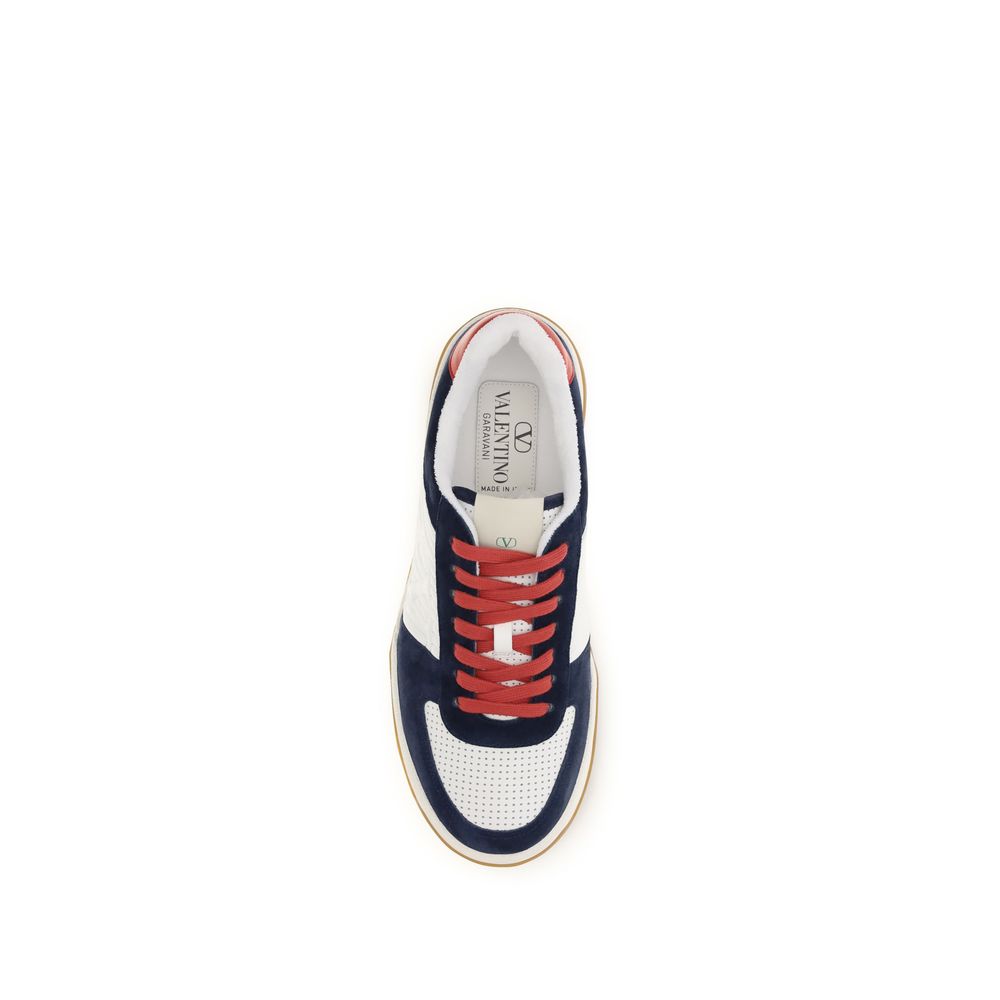 Valentino Garavani Multicolor Calf Leather Bos Taurus Athletic Sneakers Valentino Garavani
