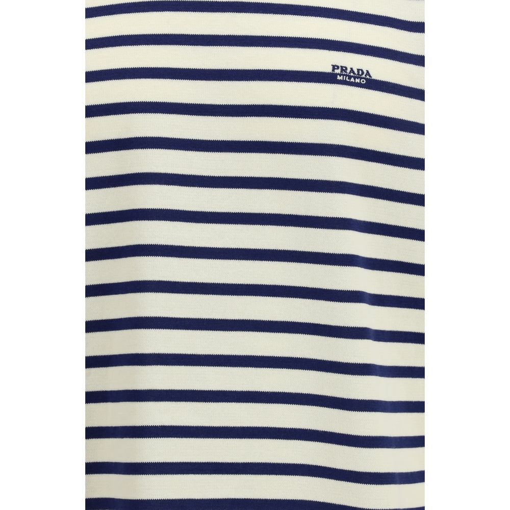 Prada Blue Cotton Sweatshirt Prada
