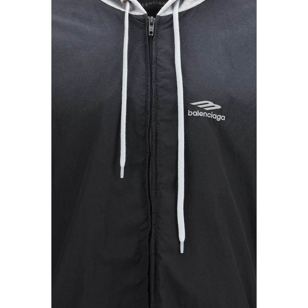 Balenciaga Black Polyester Bomber Balenciaga
