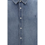 Saint Laurent Blue Denim Shirt Saint Laurent