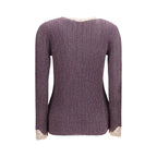 Valentino Purple Viscose Cardigan Valentino