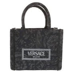 Versace Women'S 'Extra Small Athena' Shopping Bag Black Versace