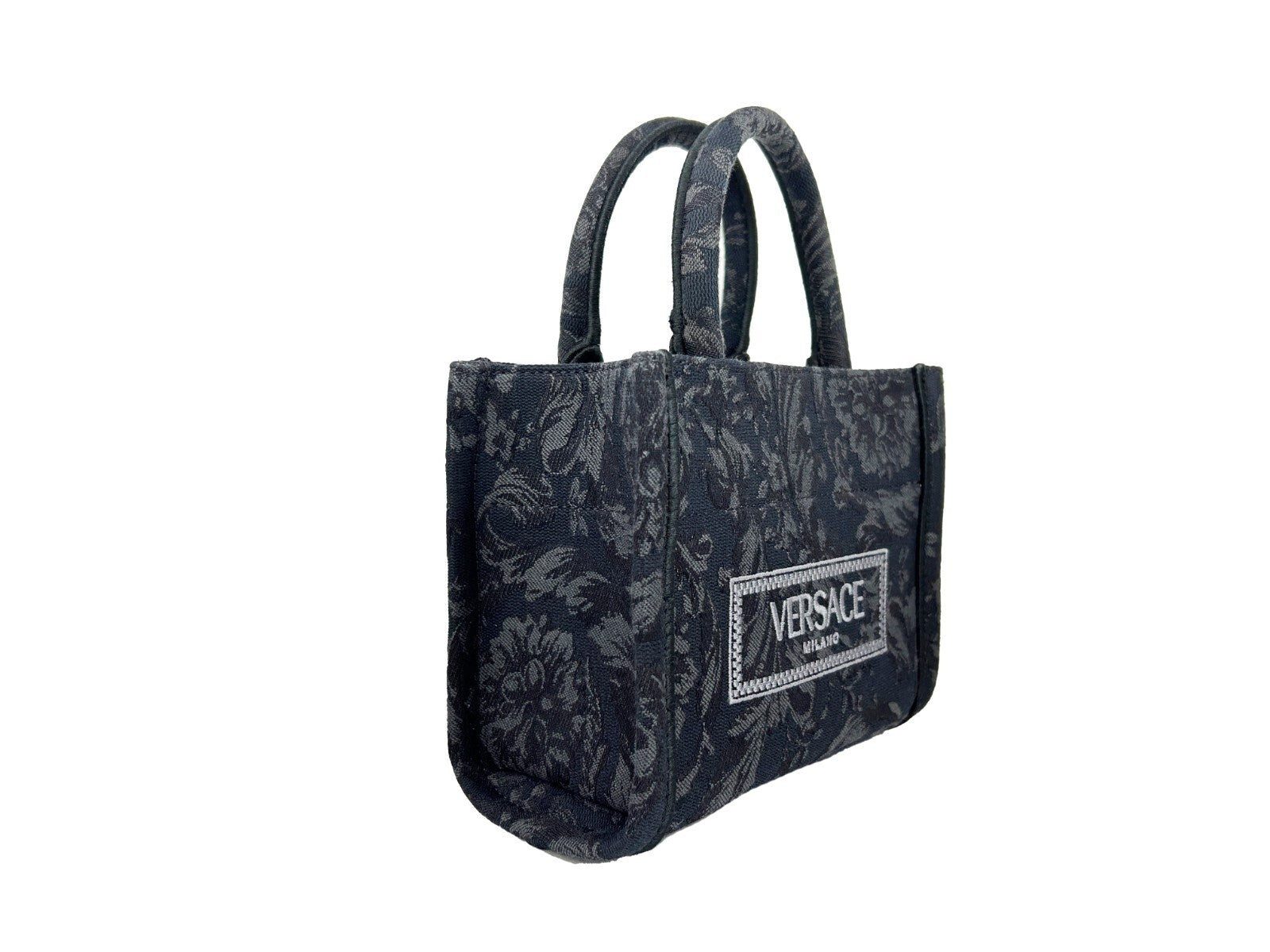 Versace Women'S 'Extra Small Athena' Shopping Bag Black Versace