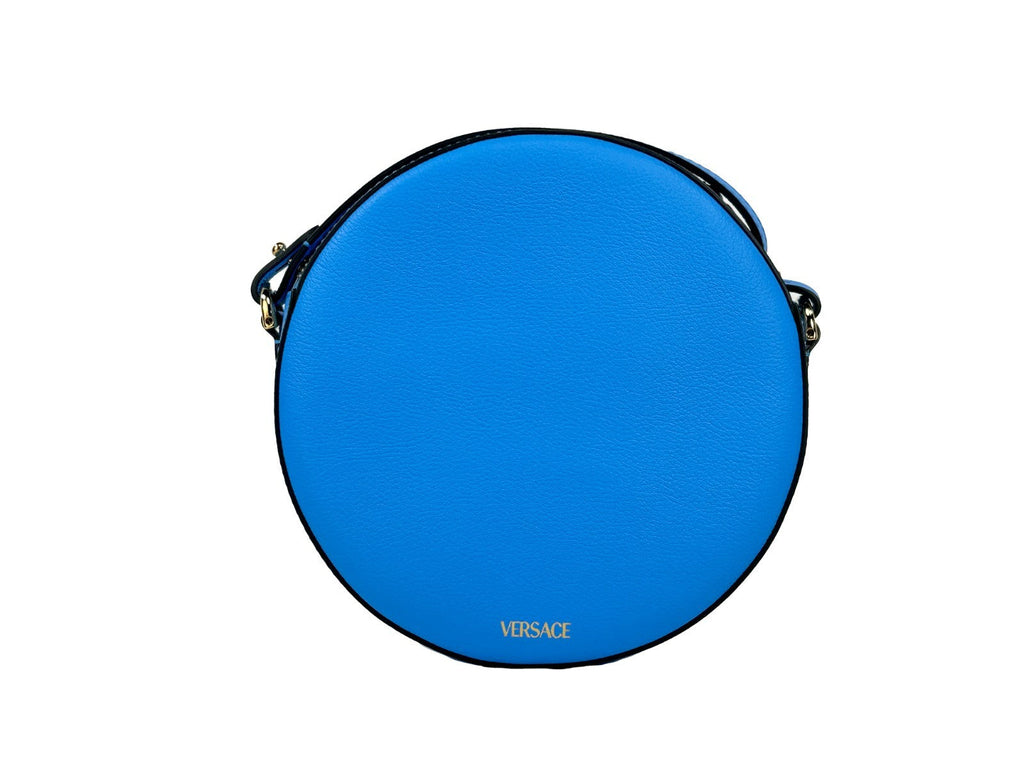 Versace Round Disco Leather Camera Case Crossbody Bag Versace