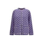 Gucci Purple Cotton Cardigan Gucci