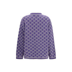 Gucci Purple Cotton Cardigan Gucci