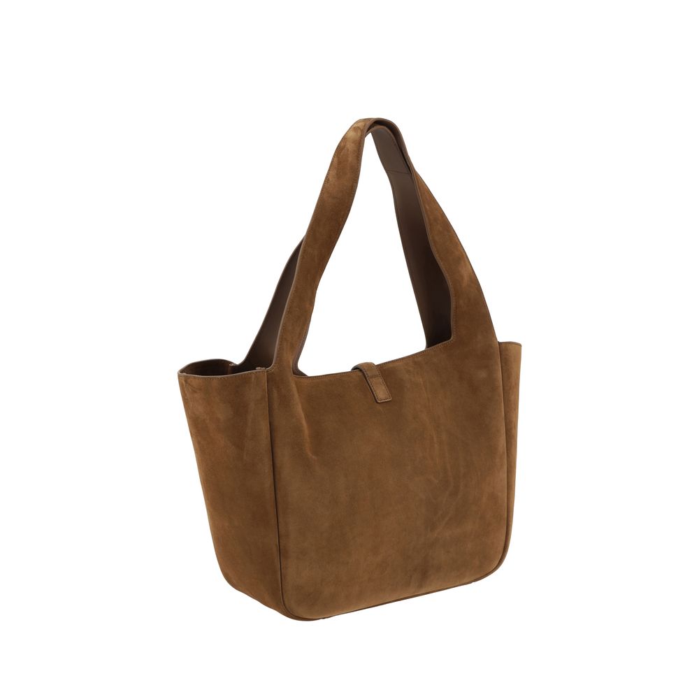 Saint Laurent Brown Calf Leather Bos Taurus Shoulder Bag Saint Laurent