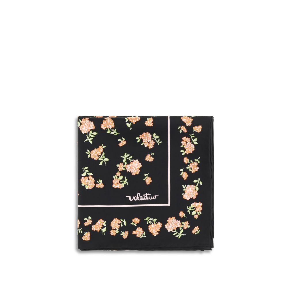 Valentino Garavani Black Silk Scarf Valentino Garavani