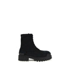 Balenciaga Black Calf Leather Bos Taurus Lace-Up Boots Balenciaga