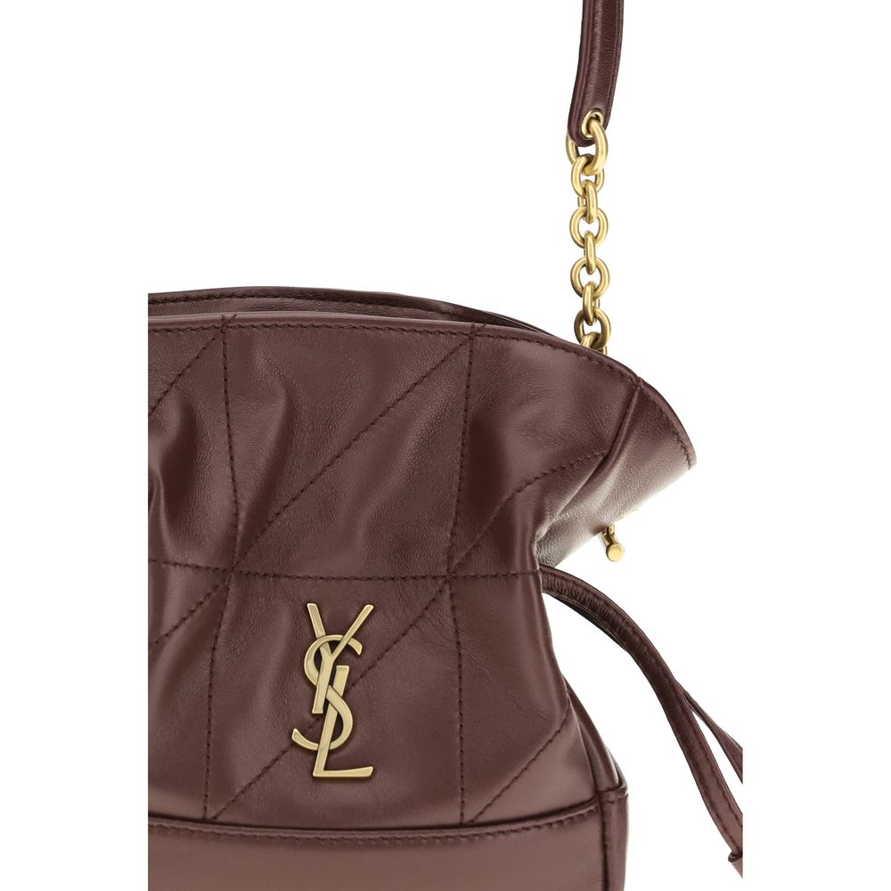 Saint Laurent Bordeaux Lamb Ovis Aries Aries Clutch Bag Saint Laurent