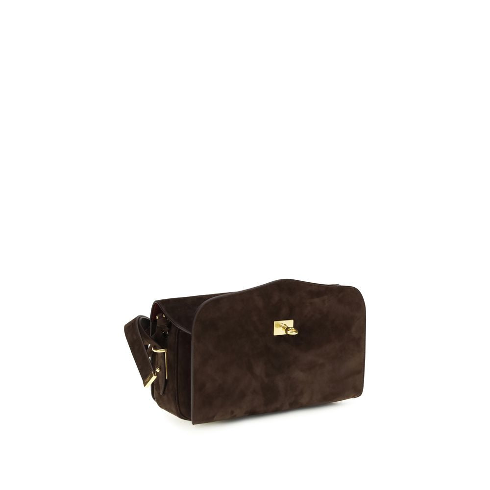 Balenciaga Brown Calf Leather Bos Taurus Shoulder Bag Balenciaga