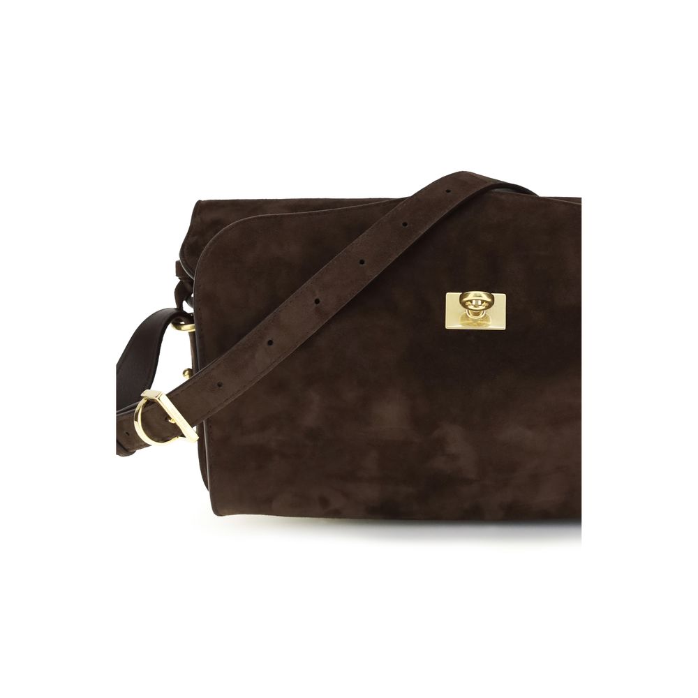 Balenciaga Brown Calf Leather Bos Taurus Shoulder Bag Balenciaga
