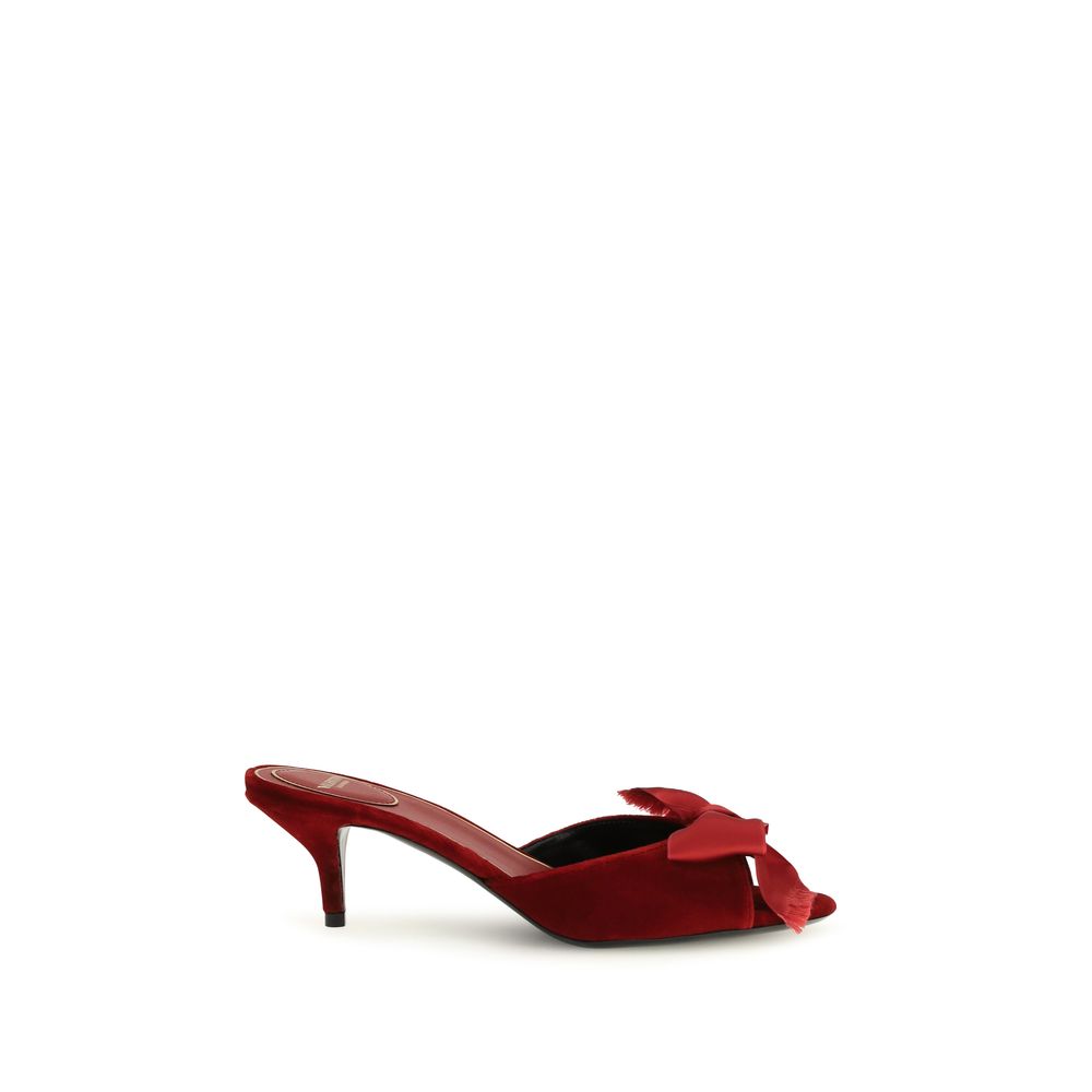 Valentino Garavani Multicolor Calf Leather Bos Taurus Flat Sandals Valentino Garavani