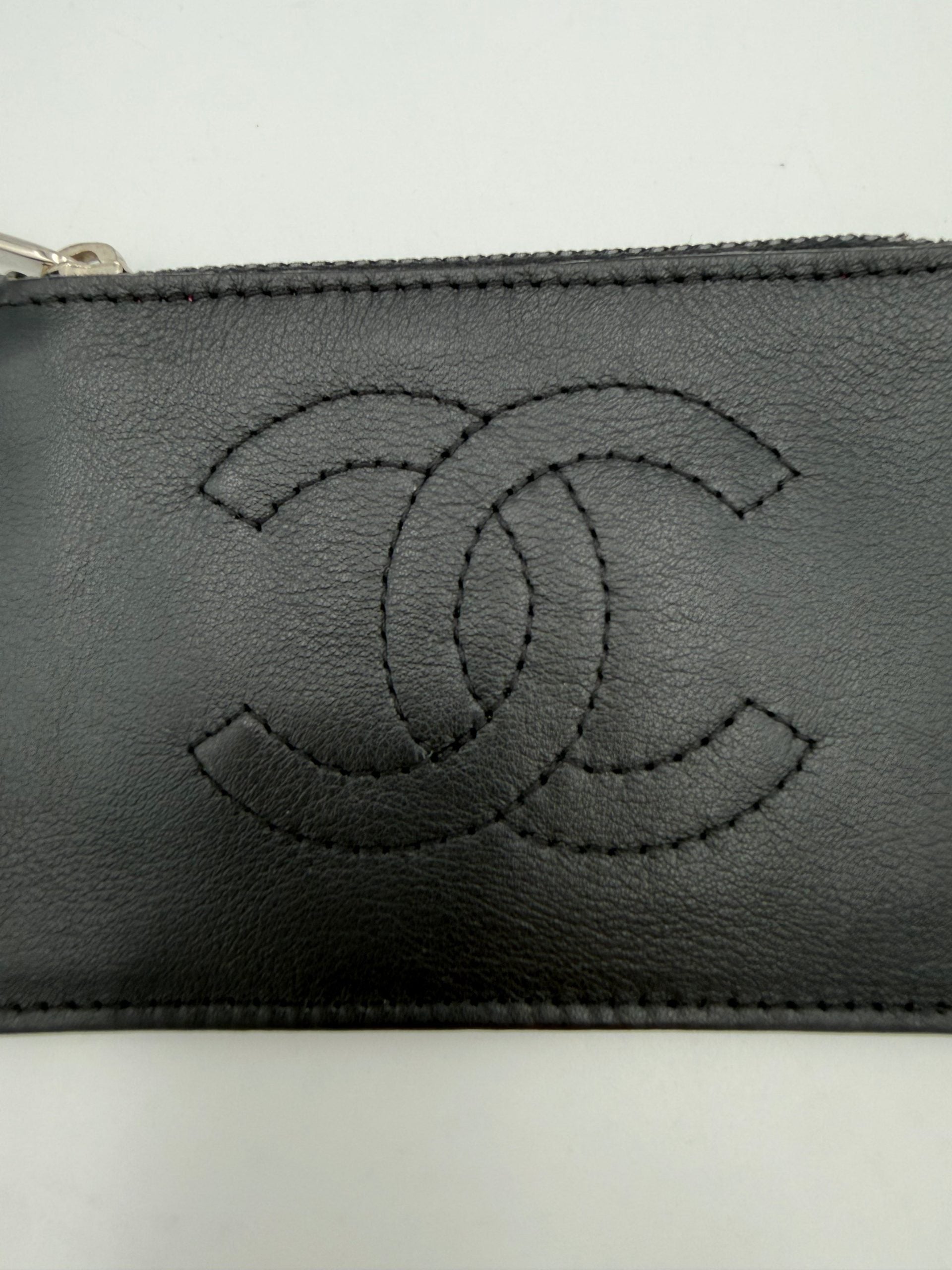 Chanel CHANEL Lamb Leather Coin Purse/Card Holder Chanel