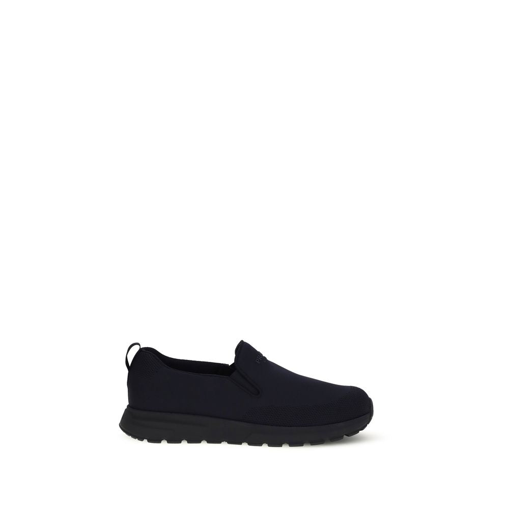 Prada Blue Fabric Sneakers Prada