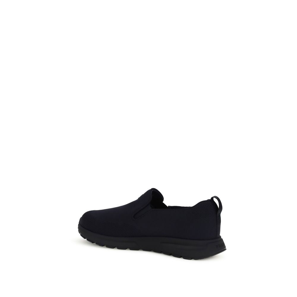 Prada Blue Fabric Sneakers Prada
