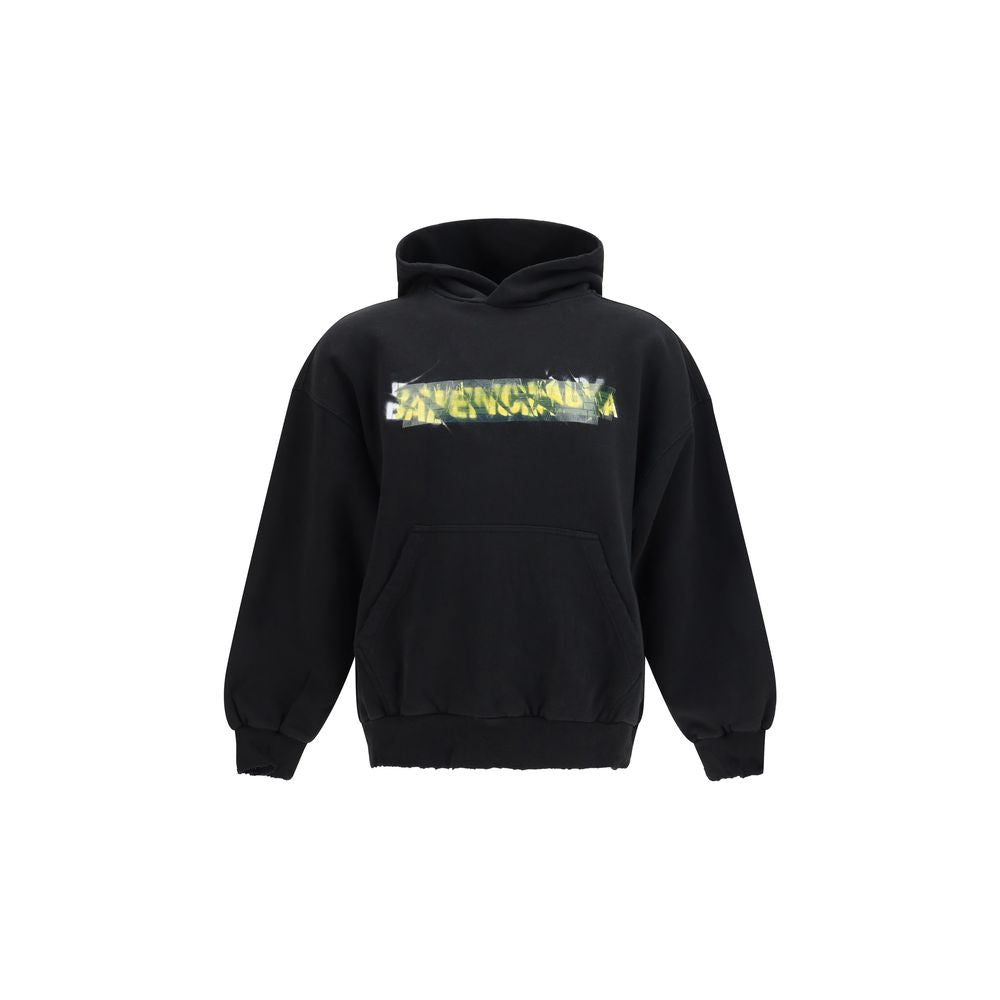 Balenciaga Black Cotton Sweatshirt Balenciaga